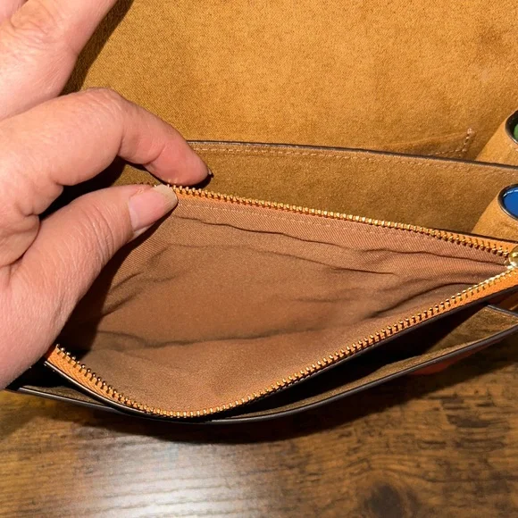 Coach Klare Crossbody Bag in Blocked Signature Canvas. - Picture 8 of 10